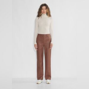 Aritzia Wilfred Lucy Began Leather Pants In BLACK Sz6 MSRP:$168